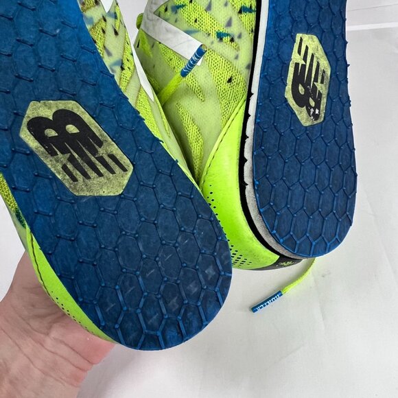 New Balance MMD500Y5 Track & Field Spikes Size 8 US Mens Neon‎ Green/Blue - Picture 13 of 16